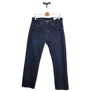 Rag & Bone 34X30 Tailored Workwear RB 11X Classic Straight Leg Jean In Wrinkle